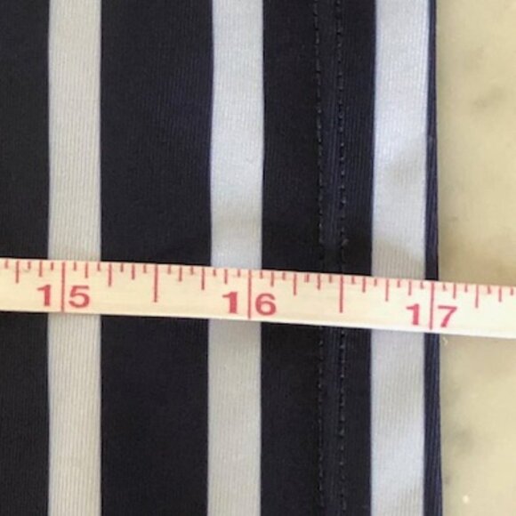 GAP Zip Rash Guard White Navy Stripe Long Sleeve Girl L - Picture 16 of 16